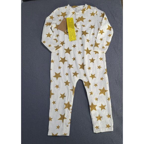 Angel Dear Other - Angel Dear Baby Star Print Cotton Footless Romper Sleeper One Piece 18-24M